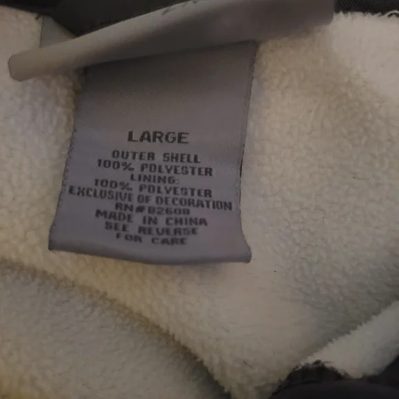 Free Country Cream and Gray Hooded Jacket - Picture 4 of 5